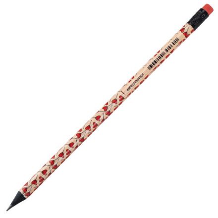 Карандаш чернографитный BRAUBERG "HEARTS", 1 шт., HB, с ластиком, корпус ассорти, 181762 Карандаш чернографитный BRAUBERG "HEARTS", 1 шт., HB, с ластиком, корпус ассорти, 181762