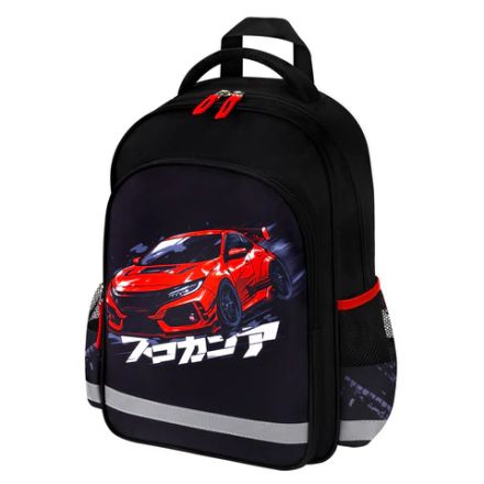Рюкзак ПИФАГОР SCHOOL, 1 отделение, 3 кармана, "Street race", 38x28х14 см, 273169 Рюкзак ПИФАГОР SCHOOL, 1 отделение, 3 кармана, "Street race", 38x28х14 см, 273169