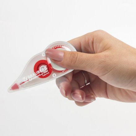 Корректирующая лента BRAUBERG, 5 мм х 6 м, корпус красный, механизм перемотки, блистер, 226809 Корректирующая лента BRAUBERG, 5 мм х 6 м, корпус красный, механизм перемотки, блистер, 226809