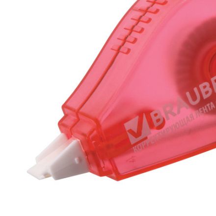 Корректирующая лента BRAUBERG, 5 мм х 6 м, корпус красный, механизм перемотки, блистер, 226809 Корректирующая лента BRAUBERG, 5 мм х 6 м, корпус красный, механизм перемотки, блистер, 226809