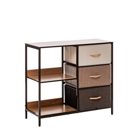 Комод Leset Локи 3 ящ. с полкой, Коричневый, Бежевый, Коричневый, Бежевый, светло-коричневый, темно-коричневый, Лён искусственный Комод Leset Локи 3 ящ. с полкой, Коричневый, Бежевый, Коричневый, Бежевый, светло-коричневый, темно-коричневый, Лён искусственный