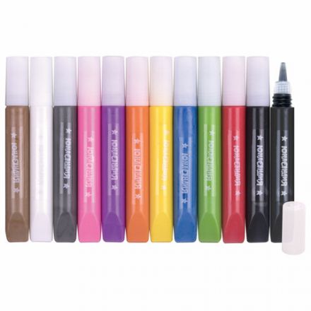 Краски витражные ЮНЛАНДИЯ, 10 цветов + 2 черных контура, 12 туб по 10,5 мл, книга шаблонов, 191759 Краски витражные ЮНЛАНДИЯ, 10 цветов + 2 черных контура, 12 туб по 10,5 мл, книга шаблонов, 191759