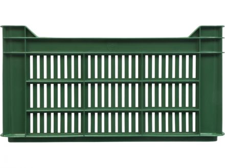 Ящик 500х300х264 с перфорацией  зелёный