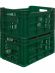 Ящик 500х300х264 с перфорацией  зелёный