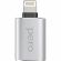 Адаптер PERO AD02 OTG LIGHTNING TO USB 3.0, серебристый