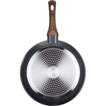 Сковорода LARA GRANIT PALERMO ков. алюм. 26х5 см, ИНД., 4,2мм LR01-55-26