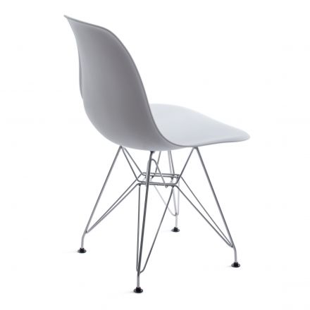 Стул Синди Айрон Чаир Имс/Cindy Iron Chair Eames (мод.002)/1 шт. в упаковке металл, пластик, 51х46х82,5, белый