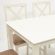Обеденный комплект Хадсон (стол + 4 стула)/ Hudson Dining Set дерево гевея/мдф, стол: 110х70х75см / стул: 44х42х89см, ivory white (слоновая кость), ткань кор.-зол