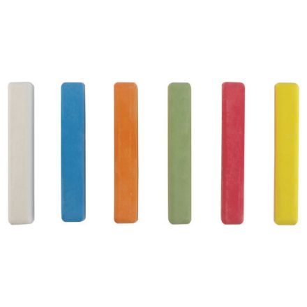 Мел цветной квадратный 6 штук, ПИФАГОР, картонная упаковка, европодвес, 221979 Мел цветной квадратный 6 штук, ПИФАГОР, картонная упаковка, европодвес, 221979