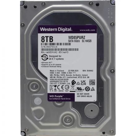 Жесткий диск WD Purple 8TB SATA 5640 rpm 3.5 (WD85PURZ)