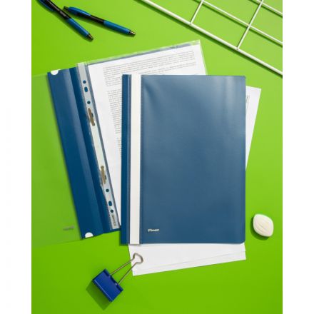 Скоросшиватель пластиковый Комус А4 синий 1810 Скоросшиватель пластиковый Комус А4 синий 1810