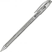 Ручка гелевая неавтоматическая серебро металлик CROWN, 0,7мм