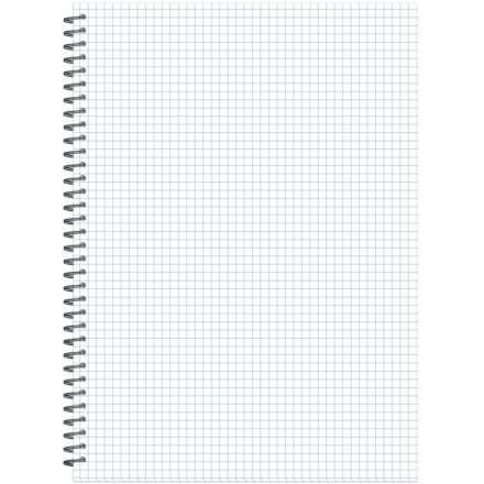 Бизнес-тетрадь А4,120л,гребень,обл.пластик,клетка, Attache Plastic, синий Бизнес-тетрадь А4,120л,гребень,обл.пластик,клетка, Attache Plastic, синий