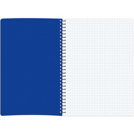Бизнес-тетрадь А4,120л,гребень,обл.пластик,клетка, Attache Plastic, синий Бизнес-тетрадь А4,120л,гребень,обл.пластик,клетка, Attache Plastic, синий