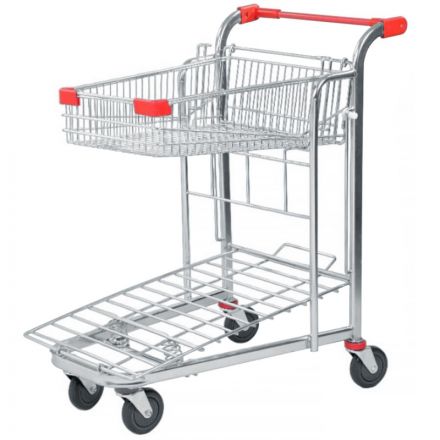 Тележка покупательская SM_L1 ПКСРЗП цинк