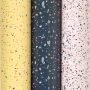 Бумага упаковочная мелованная НАБОР 3 шт., "Terrazzo", 70х100 см, 3 дизайна, ЗОЛОТАЯ СКАЗКА, 592066