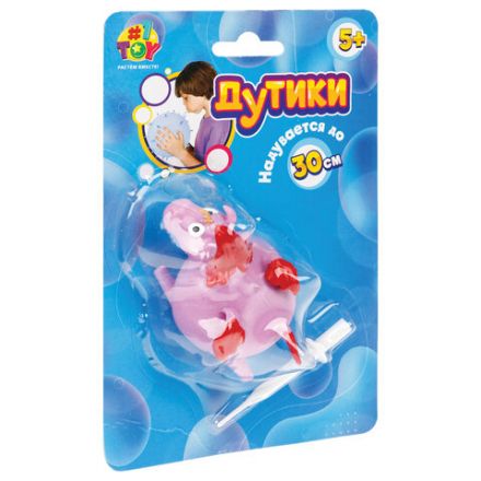 Игрушка "ДУТИКИ", надувается до 30 см, ассорти, 1TOY Игрушка "ДУТИКИ", надувается до 30 см, ассорти, 1TOY