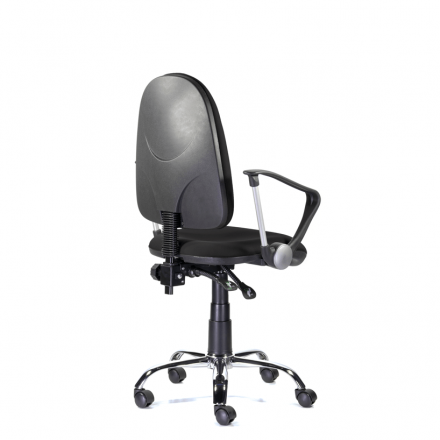 Кресло С-109 Манго Люкс Нептун хром D26-28 (черный) Кресло С-109 Манго Люкс Нептун хром D26-28 (черный)