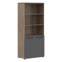 Шкаф с 1 комплектом глухих малых дверей MHC 85.5 Антрацит/Кария Пальмира 854х423х1956 MORRIS TREND