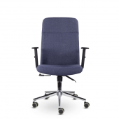 Кресло М-903 Софт Люкс хром Ср Moderno 07 (Синий) Кресло М-903 Софт Люкс хром Ср Moderno 07 (Синий)