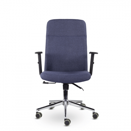 Кресло М-903 Софт Люкс хром Ср Moderno 07 (Синий) Кресло М-903 Софт Люкс хром Ср Moderno 07 (Синий)