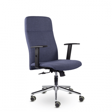 Кресло М-903 Софт Люкс хром Ср Moderno 07 (Синий) Кресло М-903 Софт Люкс хром Ср Moderno 07 (Синий)