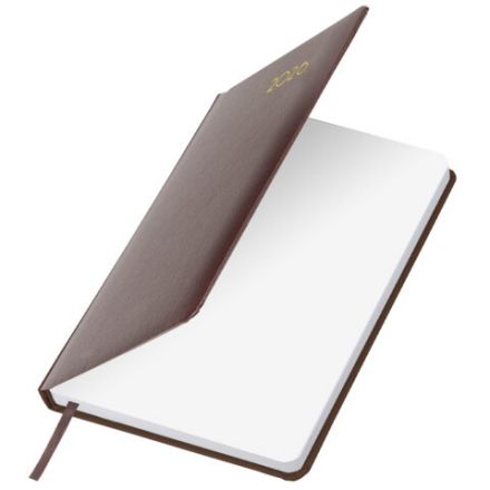 Ежедневник датированный 2026, А5, 138x213 мм, BRAUBERG "Select", балакрон, коричневый, 117087