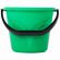 Ведро 6 л, без крышки, пластиковое, пищевое, с глянцевым узором, цвет зеленый, мерная шкала, LAIMA, 603891