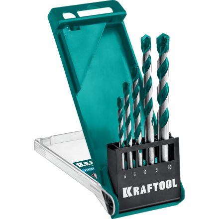 Набор сверл по керамограниту KRAFTOOL KERAMO 5 шт: 4-5-6-8-10мм (29175-H5) Набор сверл по керамограниту KRAFTOOL KERAMO 5 шт: 4-5-6-8-10мм (29175-H5)