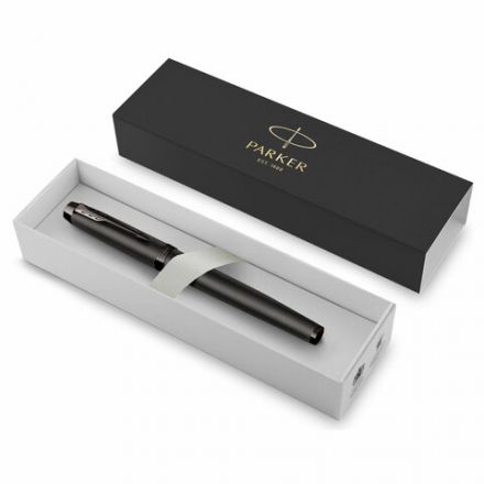 Ручка перьевая PARKER "IM Professionals Monochrome Titanium", темно-серый лак, сталь, синяя, 2172959 Ручка перьевая PARKER "IM Professionals Monochrome Titanium", темно-серый лак, сталь, синяя, 2172959