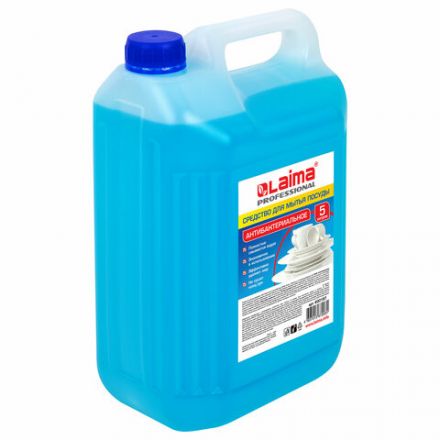 Средство для мытья посуды 5 л, ЛАЙМА PROFESSIONAL, антибактериальное, концентрат, 600197 Средство для мытья посуды 5 л, ЛАЙМА PROFESSIONAL, антибактериальное, концентрат, 600197