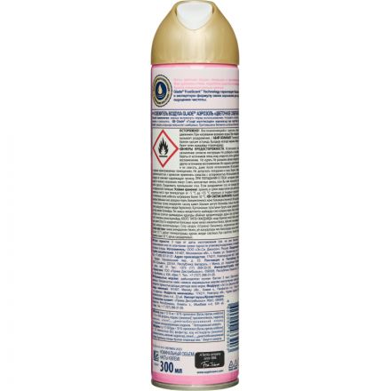 Освежитель воздуха Glade Аэрозоль Цветочное совершенство 300мл Освежитель воздуха Glade Аэрозоль Цветочное совершенство 300мл