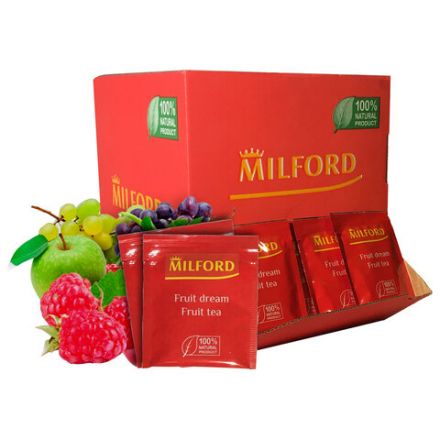 Чай MILFORD "Fruit Dream" фруктовый, 200 пакетиков в конвертах по 1,75 г, 7025 РК Чай MILFORD "Fruit Dream" фруктовый, 200 пакетиков в конвертах по 1,75 г, 7025 РК