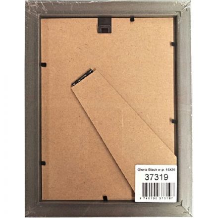 Рамка пластиковая с паспарту Gloria Black 15x20 37 Рамка пластиковая с паспарту Gloria Black 15x20 37