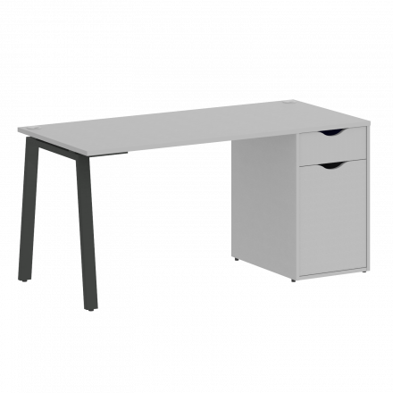 Home Office Стол письменный VR.SP-3-158.1.A Серый/Антрацит металл 1580*720*750 Home Office Стол письменный VR.SP-3-158.1.A Серый/Антрацит металл 1580*720*750