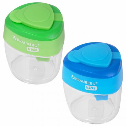 Точилки BRAUBERG KIDS "MAXI", 2 ШТУКИ, 2 отверстия, с большим контейнером, трехгранный корпус, цвета ассорти, блистер, 271947 Точилки BRAUBERG KIDS "MAXI", 2 ШТУКИ, 2 отверстия, с большим контейнером, трехгранный корпус, цвета ассорти, блистер, 271947