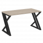 Loft Стол рабочий VR.L-SRZ-3.7 Дуб аттик/Чёрный металл 1380*720*750