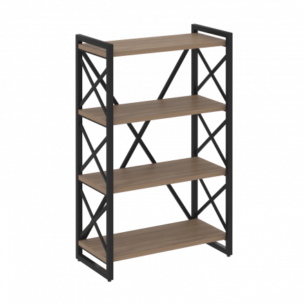 Loft Стеллаж на регулируемых опорах-4 полки VR.L-MST.O-4.8 Дуб аризона/Чёрный металл 800*400*1280 Loft Стеллаж на регулируемых опорах-4 полки VR.L-MST.O-4.8 Дуб аризона/Чёрный металл 800*400*1280