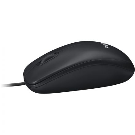 Мышь компьютерная Logitech USB  WIRED M100R DARK/GREY (910-006765)