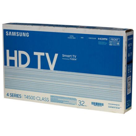 Телевизор SAMSUNG UE32T4500AUXRU, 32" (81 см), 1366x768, HD, 16:9, SmartTV, Wi-Fi, черный Телевизор SAMSUNG UE32T4500AUXRU, 32" (81 см), 1366x768, HD, 16:9, SmartTV, Wi-Fi, черный