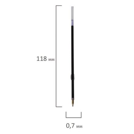 Стержень шариковый масляный BRAUBERG 118 мм, СИНИЙ, с ушками, узел 0,7 мм, линия письма 0,35 мм, 170359 Стержень шариковый масляный BRAUBERG 118 мм, СИНИЙ, с ушками, узел 0,7 мм, линия письма 0,35 мм, 170359