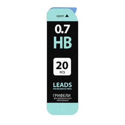 Грифели запасные 0,7 мм, HB, BRAUBERG, КОМПЛЕКТ 20 шт., "Black Jack", 180451 Грифели запасные 0,7 мм, HB, BRAUBERG, КОМПЛЕКТ 20 шт., "Black Jack", 180451