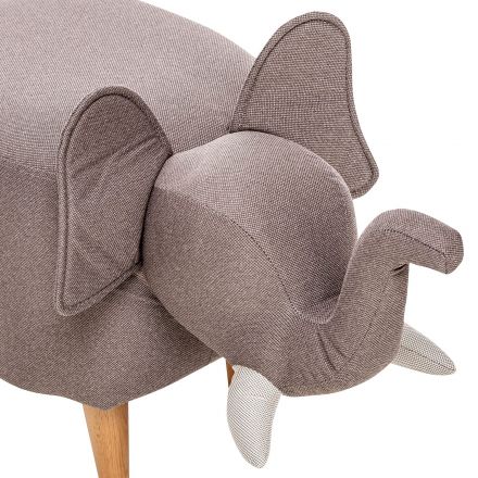 Пуф Leset Slon COMBI Milos 16, компаньон Milos 02, Ткань Рогожка