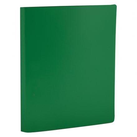 Папка с боковым зажимом OfficeSpace А4, 14мм, 450мкм, пластик, зеленая