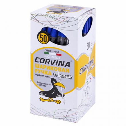 Ручка шариковая CORVINA (Италия) "51 Classic", СИНЯЯ, корпус прозрачный, узел 1 мм, линия письма 0,7 мм, 40163/02 Ручка шариковая CORVINA (Италия) "51 Classic", СИНЯЯ, корпус прозрачный, узел 1 мм, линия письма 0,7 мм, 40163/02