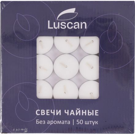 Свеча чайная Luscan 50 шт/уп Свеча чайная Luscan 50 шт/уп