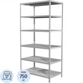 Стеллаж металлический MS Strong 200/100x30/6 полок