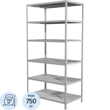 Стеллаж металлический MS Strong 200/100x30/6 полок