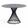 Стол Бертоя/Bertoia (мод.GT21) металл/стекло 8мм, черный, 110х110х75см