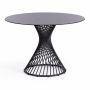 Стол Бертоя/Bertoia (мод.GT21) металл/стекло 8мм, черный, 110х110х75см Стол Бертоя/Bertoia (мод.GT21) металл/стекло 8мм, черный, 110х110х75см